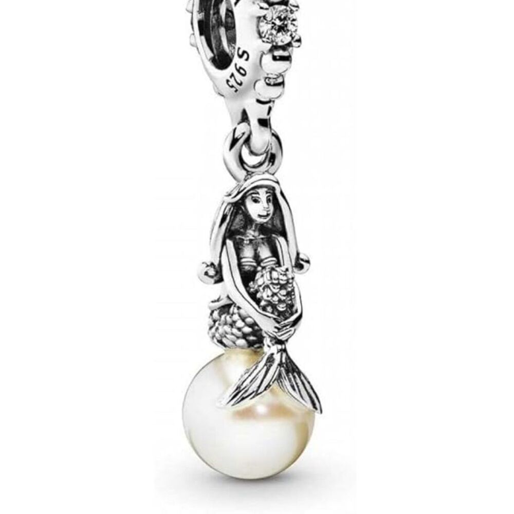 NWOT Ariel The Little Mermaid Disney Pandora FIT Silver Charm